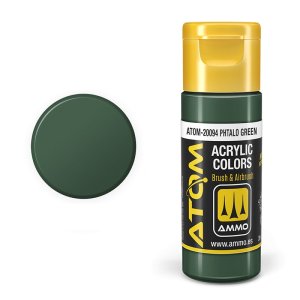 Ammo Mig 20094 - Atom Phtalo green 20 ml
