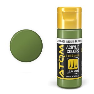 Ammo Mig 20081 - Atom Resedagrün RAL 6011 20 ml