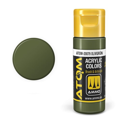 Go to product Ammo Mig 20079 - Atom Olivgrün 20 ml