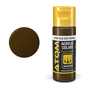 Ammo Mig 20056 - Atom Burnt Brown 20 ml