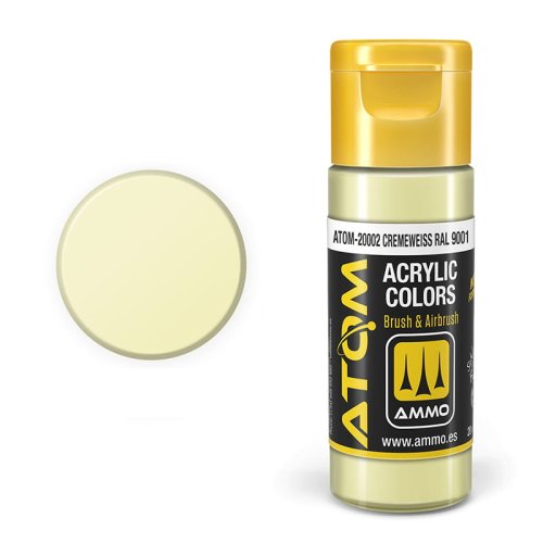 Go to product Ammo Mig 20002 - Atom Cremeweiss RAL 9001 20 ml
