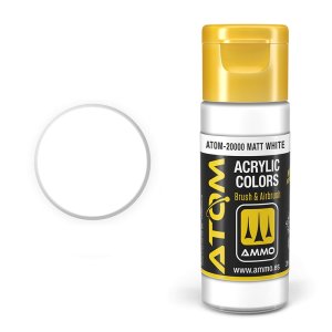 Ammo Mig 20000 - Atom Matt White 20 ml