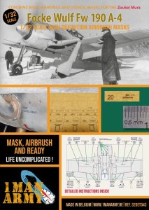 1 Man Army 32DET043 - 1:32 Focke Wulf Fw 190 A-4 - Zoukei Mura