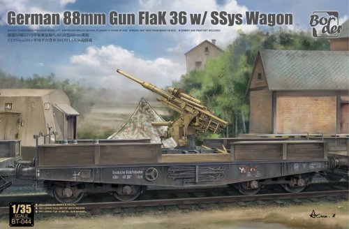 Go to product Border BT044 - 1:35 German 88mm Flak36 w/ SSys Wagon