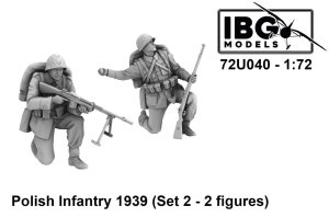 IBG 72U040 - 1:72 Polish Infantry 1939 Set 2 - 2 Figures