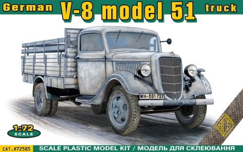 Go to product Ace 72585 - 1:72 German V-8 Model 51 Truck