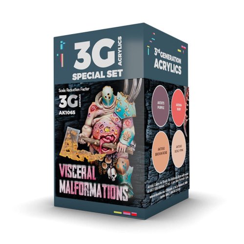 Go to product AK INTERACTIVE 1065 - Visceral Malforations Wargame Color acrylic paint set