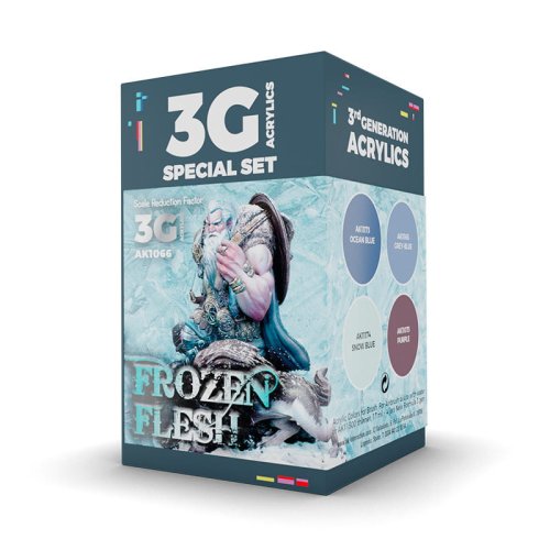 Go to product AK INTERACTIVE 1066 - Frozen Flesh Wargame Color acrylic paint set