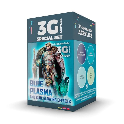 Go to product AK INTERACTIVE 1067 - Blue Plasma and Glowing Effects Wargame Color acrylic paint set