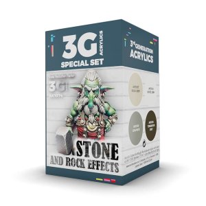 AK INTERACTIVE 1074 - Stone and Rocks Effects Wargame Color acrylic paint set