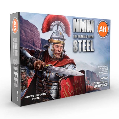 Go to product AK INTERACTIVE 11601 - Non Metallic Metal Steel acrylic paint set