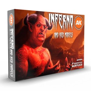AK INTERACTIVE 11604 - Inferno and Red Creatures acrylic paint set