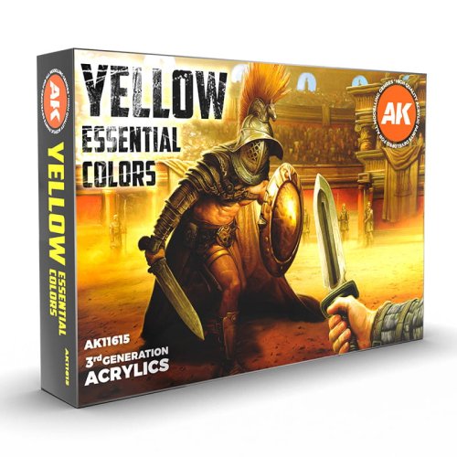 Go to product AK INTERACTIVE 11615 - Yellow Essential Color acrylic paint set