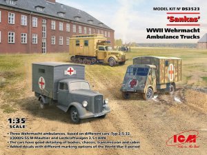ICM DS3523 - 1:35 Sankas WWII Wehrmacht Ambulance Truck