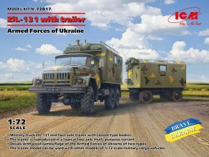ICM 72817 - 1:72 ZiL-131 with Trailer Armed Forces of Ukraine
