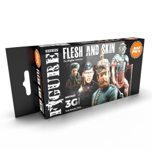 AK INTERACTIVE 11621 - Flesh and Skin acrylic paint set
