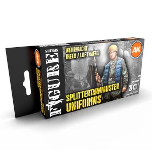 AK INTERACTIVE 11624 - Splittertarnmuster Uniforms Wehrmacht Heer / Luftwaffe acrylic paint set