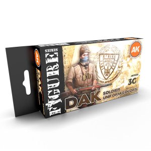 AK INTERACTIVE 11628 - DAK Soldiers Uniform Color acrylic paint sets