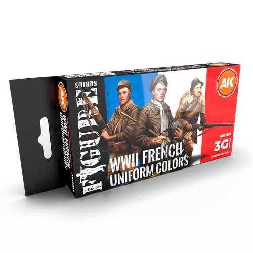Go to product AK INTERACTIVE 11633 - WWII French Uniform Color acrylic paint sets