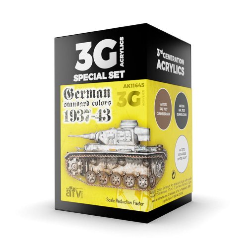 Go to product AK INTERACTIVE 11645 - German Standard Color 1937-43 acrylic paint set