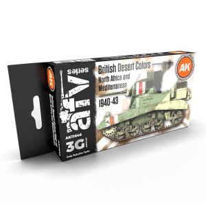 AK INTERACTIVE 11646 - British Desert Color North Africa and Mediterranean 1940-43 acrylic paint set