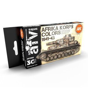 AK INTERACTIVE 11652 - Africa Korps Color 1941-43 acrylic paint set