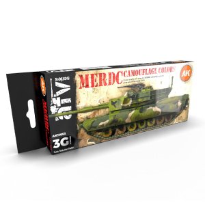 AK INTERACTIVE 11653 - MERDC Camouflage Color acrylic paint set