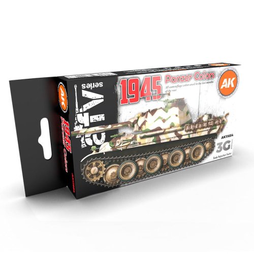 Go to product AK INTERACTIVE 11654 - 1945 Panzer Color acrylic paint set