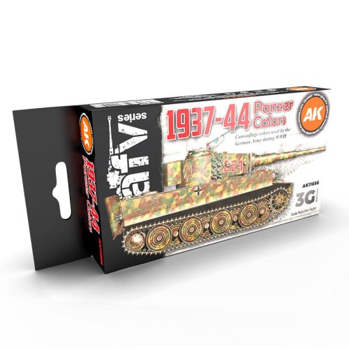Go to product AK INTERACTIVE 11656 - 1937-44 Panzer Color acrylic paint set