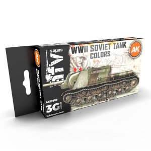 AK INTERACTIVE 11657 - WWII Soviet Tank Color acrylic paint set