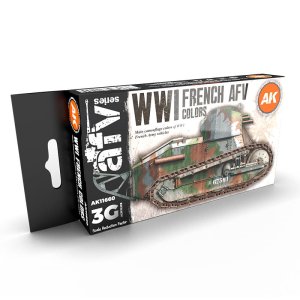 AK INTERACTIVE 11660 - WWI French AFV Color acrylic paint set
