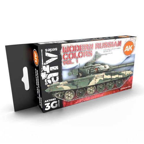 Go to product AK INTERACTIVE 11662 - Modern Russian Color Vol. 1 acrylic paint set