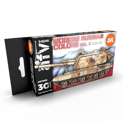 Go to product AK INTERACTIVE 11663 - Modern Russian Color Vol.II acrylic paint set