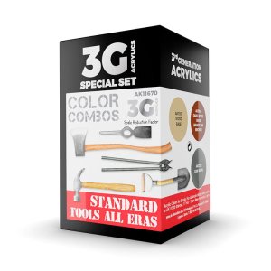 AK INTERACTIVE 11670 - Standard Tools all Eras acrylic paint set