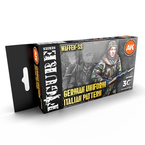 Go to product AK INTERACTIVE 11681 - German Uniform Italian Pattern Waffen-SS acrylic paint set