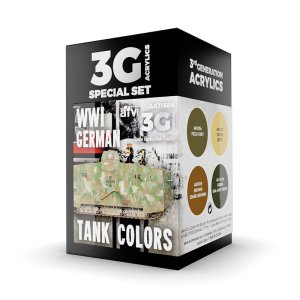 AK INTERACTIVE 11686 - WWI German Tank Color acrylic paint set