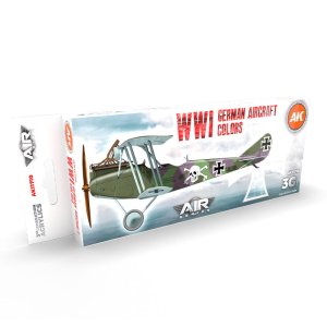 AK INTERACTIVE 11710 - WWI German Aircraft Color acrylic paint set
