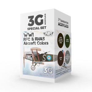 AK INTERACTIVE 11711 - WWI RFC & RNAS British Aircraft Color acrylic paint set