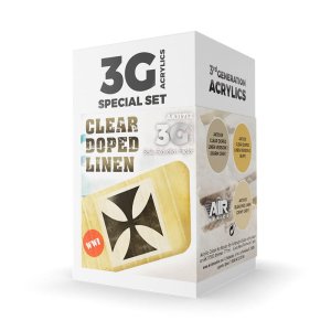 AK INTERACTIVE 11712 - Clear Doped Linen acrylic paint set
