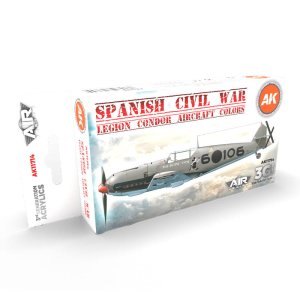 AK INTERACTIVE 11714 - Spanish Civil War Legion Condor Aircraft Color acrylic paint set