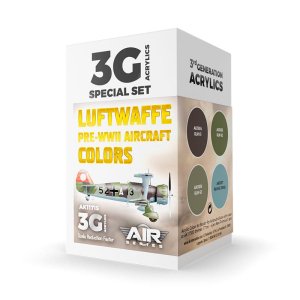 AK INTERACTIVE 11715 - Luftwaffe Pre-WWII Aircraft Color acrylic paint set