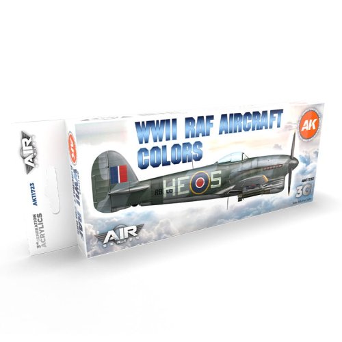 Go to product AK INTERACTIVE 11723 - WWII RAF Aircraft Color acrylic paint set