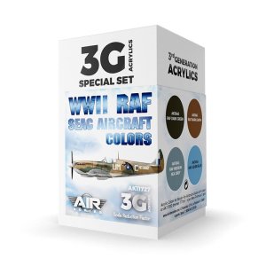 AK INTERACTIVE 11727 - WWII RAF SEAC Aircraft Color acrylic paint set