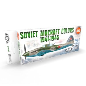 AK INTERACTIVE 11741 - Soviet Aircraft Color 1941-1945 acrylic paint set