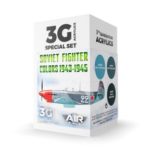 AK INTERACTIVE 11742 - Soviet Fighter Color 1943-1945 acrylic paint set