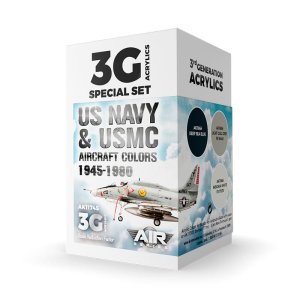 AK INTERACTIVE 11745 - US Navy & USMC Aircraft Color 1945-1980 acrylic paint set