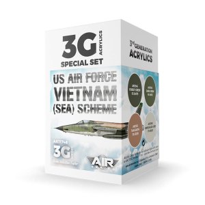 AK INTERACTIVE 11748 - US Air Force South East Asia (SEA) Scheme acrylic paint set