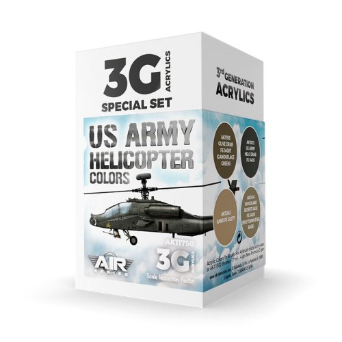 Go to product AK INTERACTIVE 11750 - US Army Helicopter Color acrylic paint set
