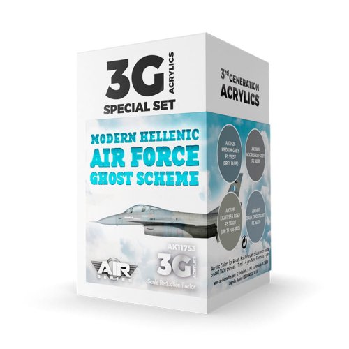 Go to product AK INTERACTIVE 11753 - Modern Hellenic Air Force Ghost Scheme acrylic paint set