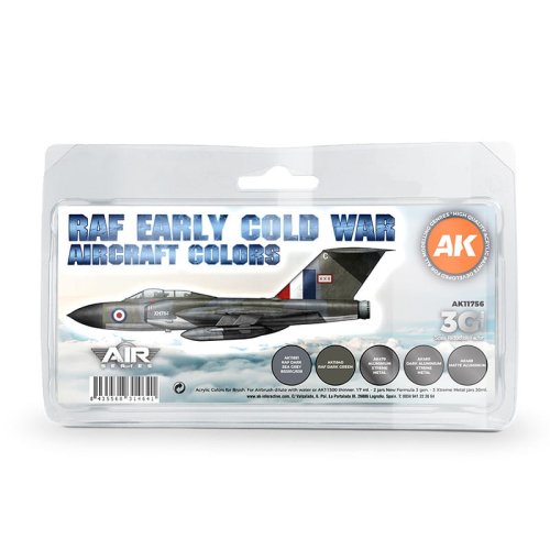Go to product AK INTERACTIVE 11756 - Early Cold War RAF Aircraft Color paint set